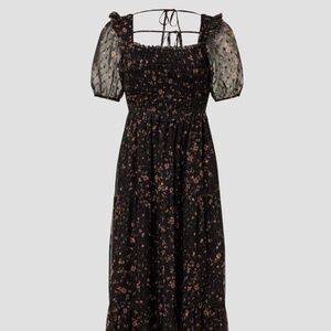 Slate & Willow, Puff Sleeve Smocked Dress, Size M